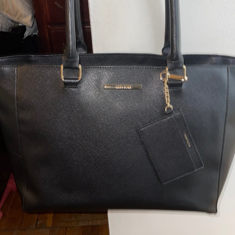 Large Black Tote Bag Anne Klein